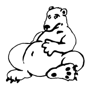 Bellyache bear logo one